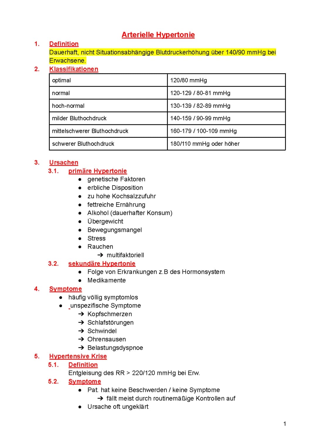 Hypertonie