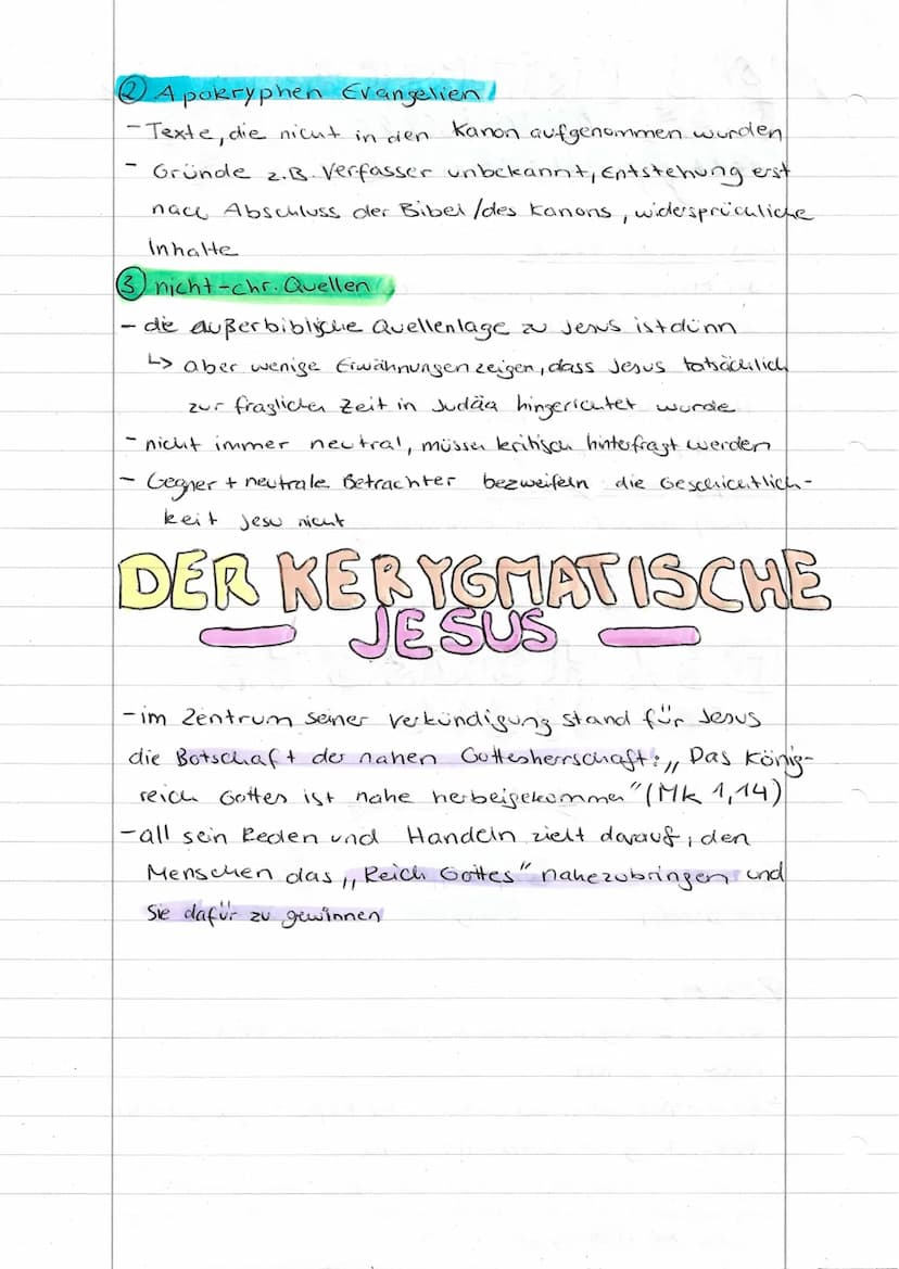 DIE UNTERSCHEIDUNG
operygmatischen JESUS
historischen
historischer Jesus.
• der Mensch Jesus, wie er sich mit Methoden der
Geschichtswissens