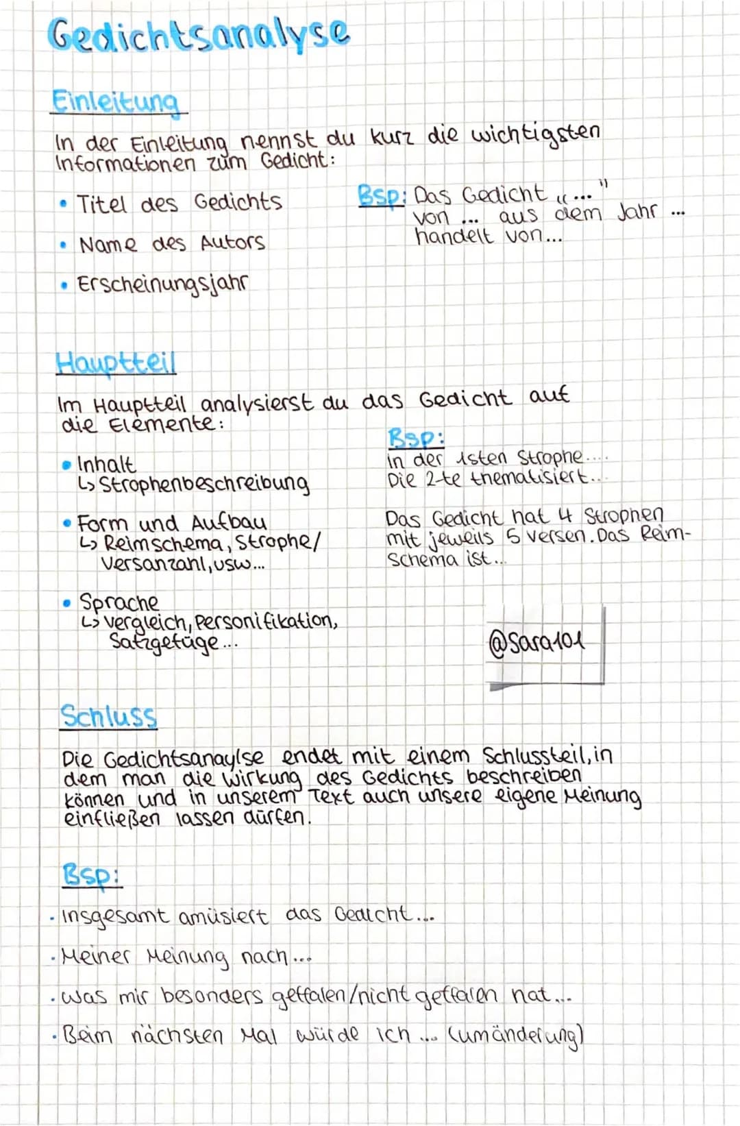 Gedichtsanalyse 