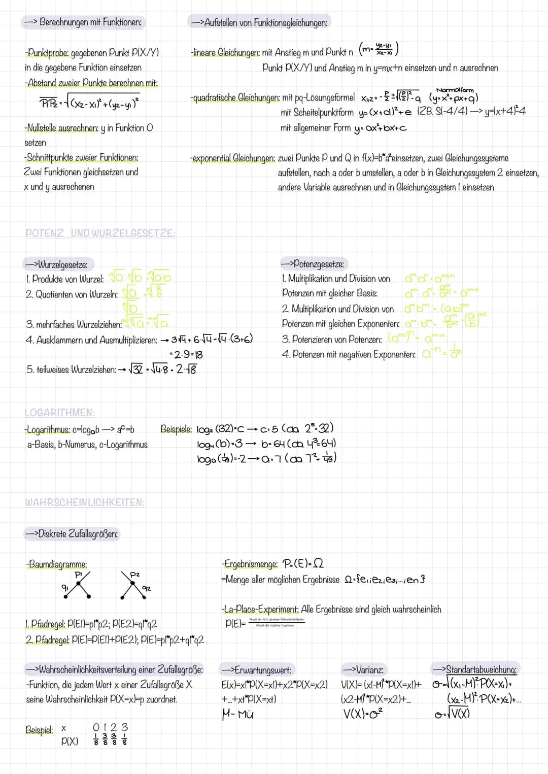GEOMETRIE
->Trigonometrische Beziehungen:
Der Sinussatz: sin() sin(B) Sint)
Since
Der Kosinussatz: a²-b²c²-2bc.cos(d)
b²-a²+c²-20c cos (B)
c