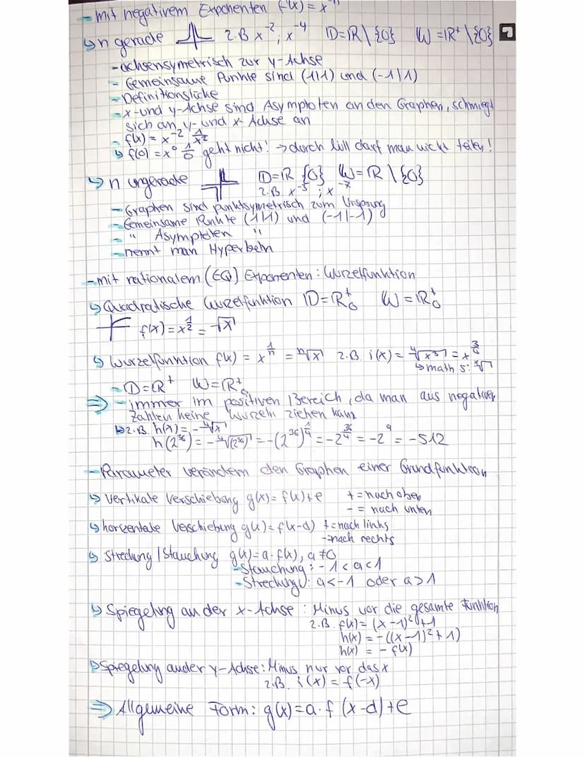 Mathe Mathearbeit
1. Lineare Funktionen
Stergong
-Funktionsgleichung: f(x) = mx +b
-Graph ist eine Gerade
Definitionsbereich (+- Stellen) : 