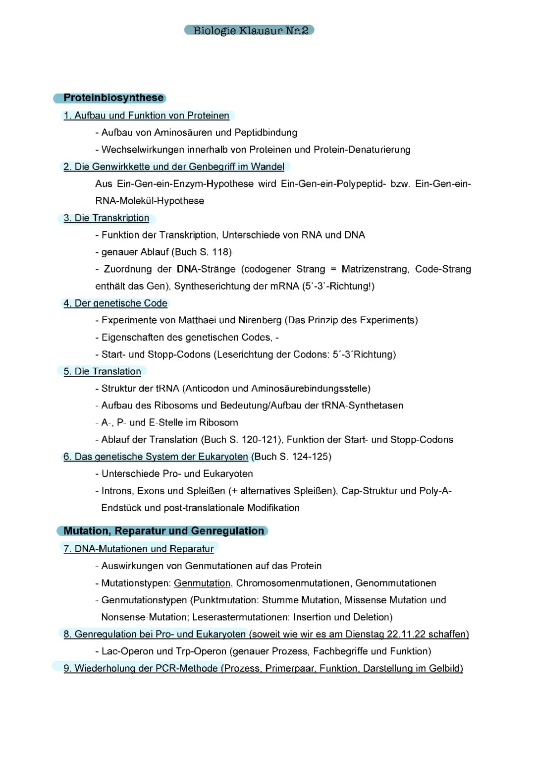 Proteinbiosynthese 