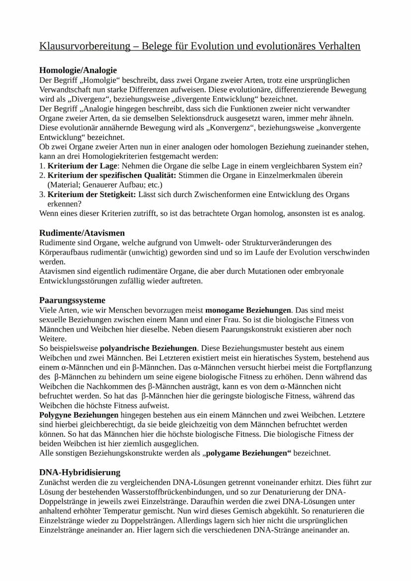
<h2 id="homologieanalogie">Homologie/Analogie</h2>
<p>Der Begriff "Homologie" beschreibt, dass trotz einer ursprünglichen Verwandtschaft, z