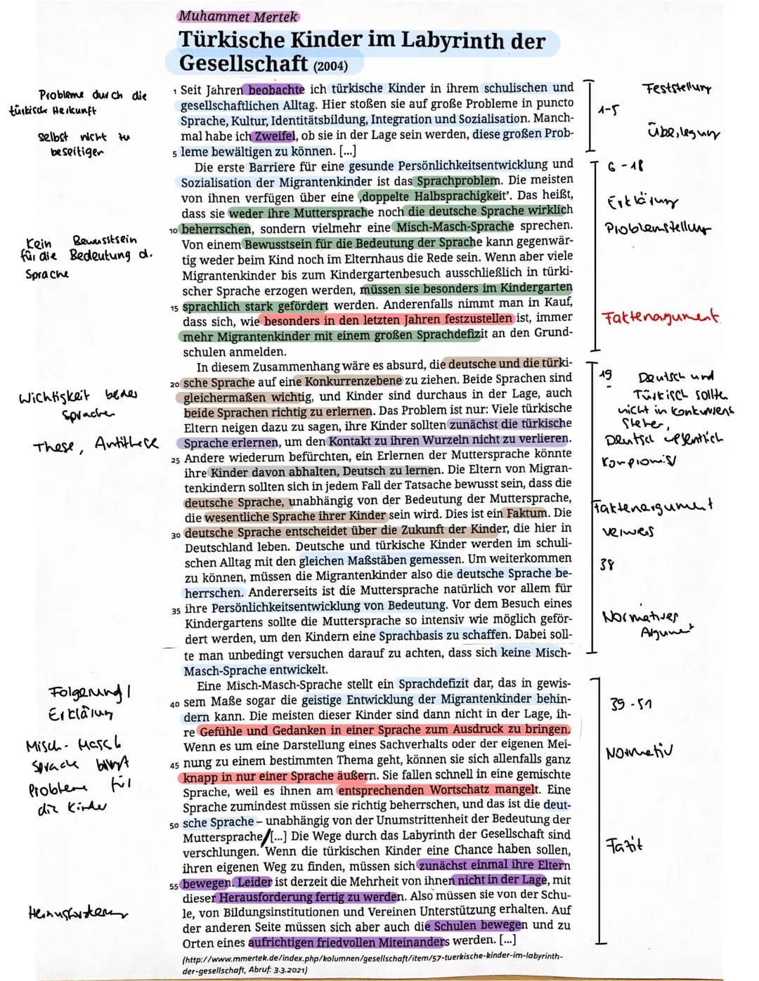 Probleme durch die
türkisch Herkunft
selbst nicht zu
beseitiger
Kein
Bewusstsein
für die Bedeutung d.
Sprache
Wichtigkeit beder
Sprache
Anti