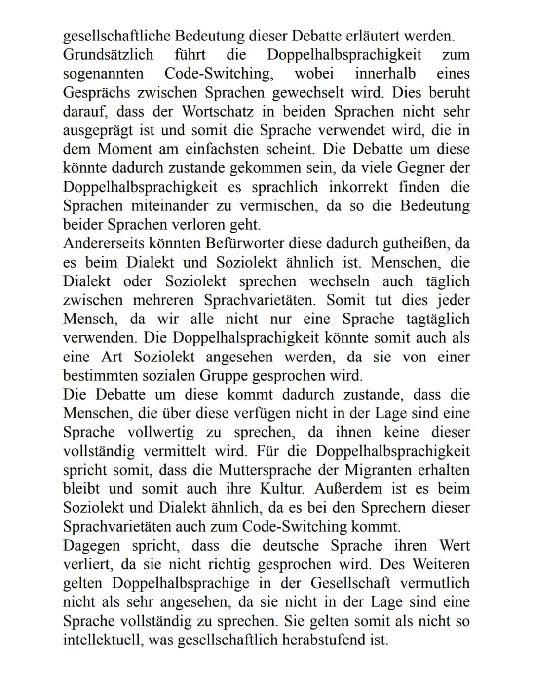 Probleme durch die
türkisch Herkunft
selbst nicht zu
beseitiger
Kein
Bewusstsein
für die Bedeutung d.
Sprache
Wichtigkeit beder
Sprache
Anti
