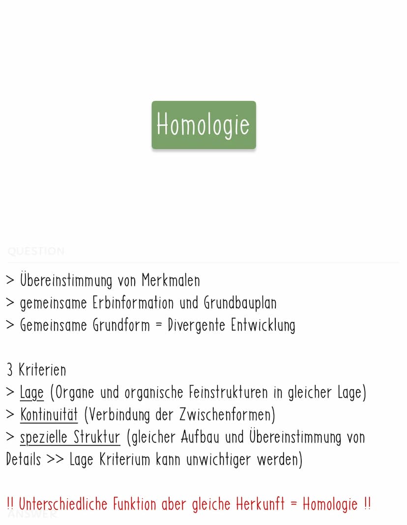 QUESTION
> Alle Arten entstanden durch Schöpfungsprozess
> Keine Evolution oder Veränderung
> Einfluss Kirche
Cuvier Katastrophismus
> Arten