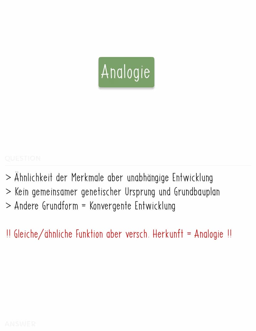 QUESTION
> Alle Arten entstanden durch Schöpfungsprozess
> Keine Evolution oder Veränderung
> Einfluss Kirche
Cuvier Katastrophismus
> Arten