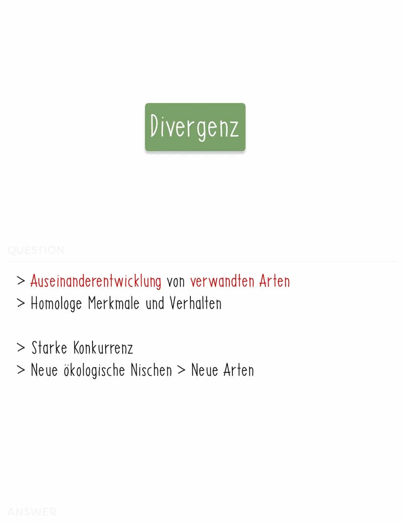 QUESTION
> Alle Arten entstanden durch Schöpfungsprozess
> Keine Evolution oder Veränderung
> Einfluss Kirche
Cuvier Katastrophismus
> Arten