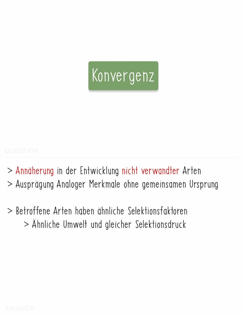 QUESTION
> Alle Arten entstanden durch Schöpfungsprozess
> Keine Evolution oder Veränderung
> Einfluss Kirche
Cuvier Katastrophismus
> Arten