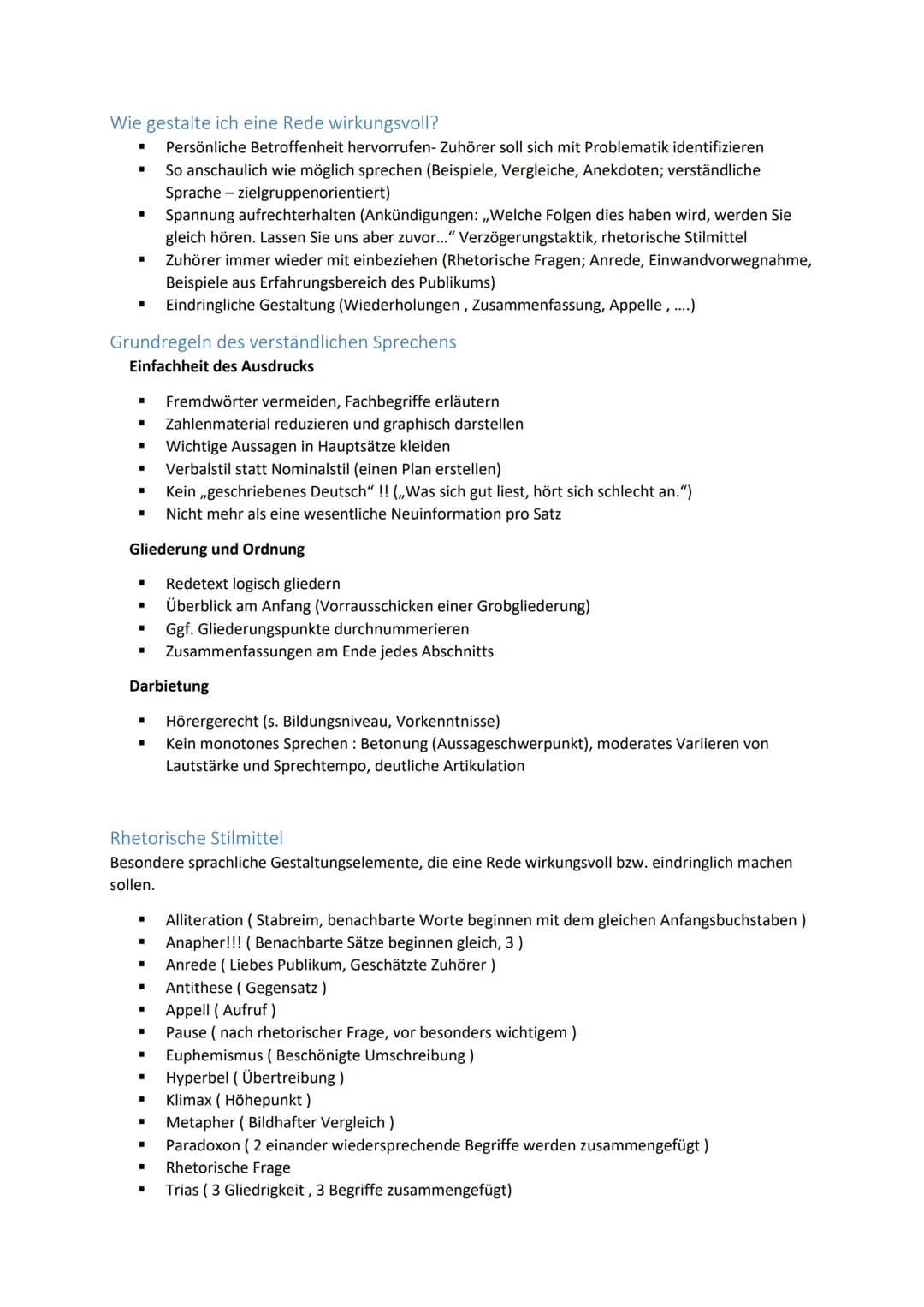 ● Thema formulieren
● Ziel(e) festlegen
●
●
● Selektieren, exzerpieren
Gliederung überlegen
Wichtige Inhalte visualisieren
Stichwortkonzept 
