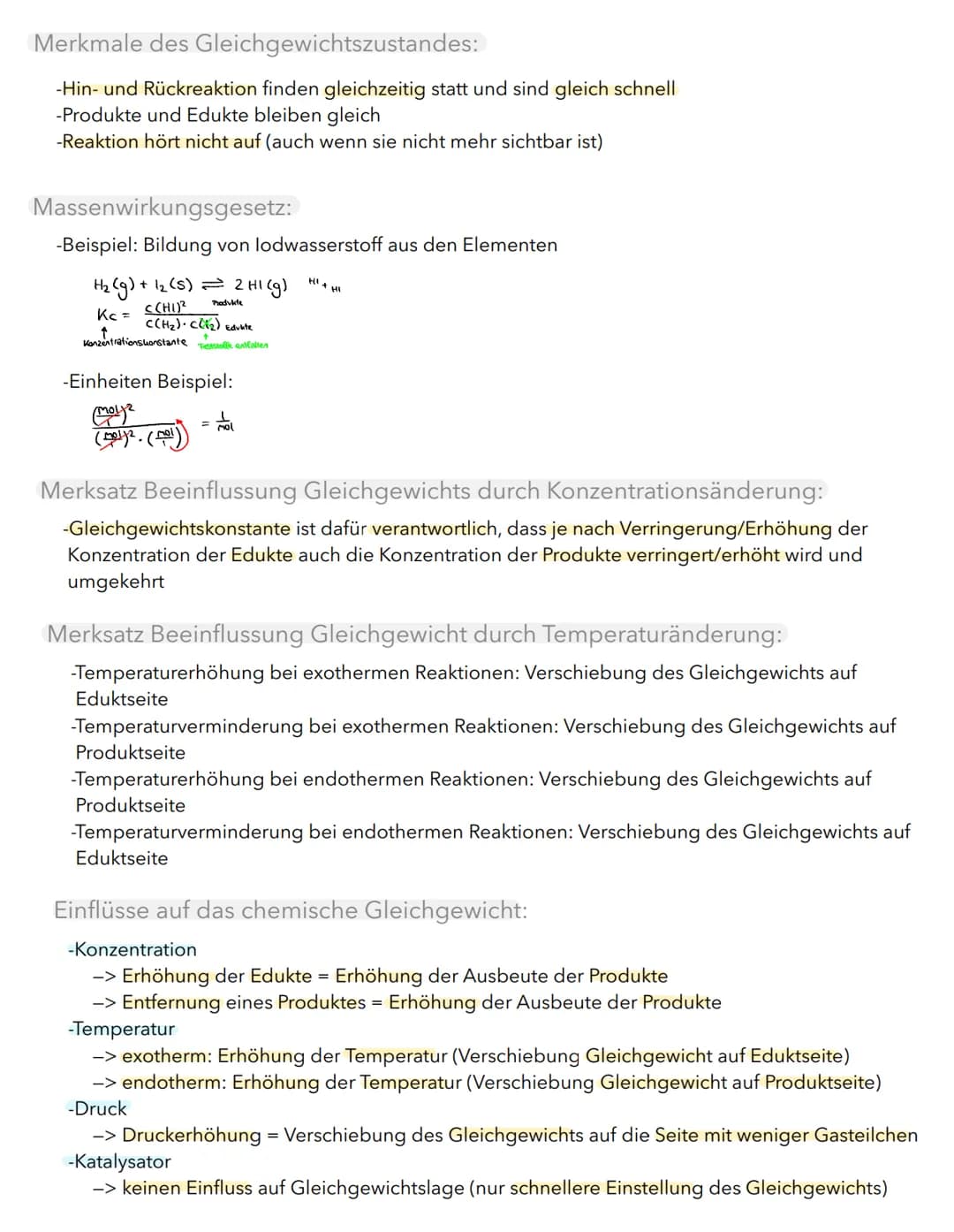 GESCHWINDIGKEIT & GLEICHGEWICHT
Einflüsse auf die Geschwindigkeit chemischer Reaktionen:
-Temperatur
-> Zusammenstoß von 2 Teilchen erforder
