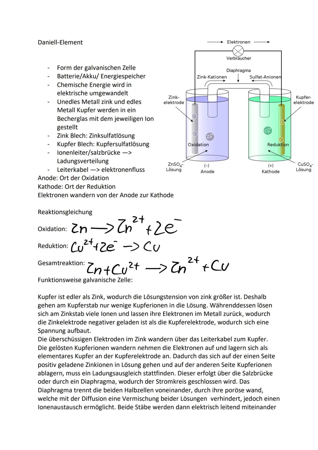 Elektrochemie
Elektronengasmodell
-
-
Charakteristische Eigenschaften der
Metalle lassen sich erklären
Metallstück: Metall-Kationen, die fes