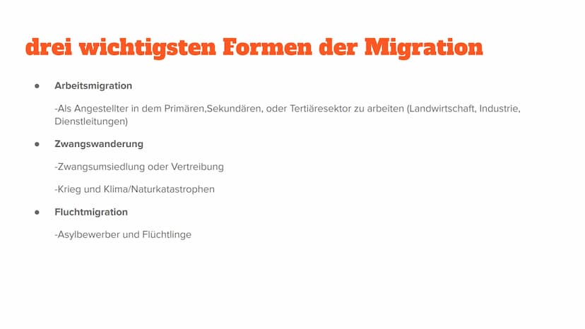 Migration Inhalt
-Definition
-Push-Pullfaktoren
-Formen von Migration
-Frontex
-Folgen der Zuwanderung
-Fluchtwege
-Flüchtlingsströme Defini