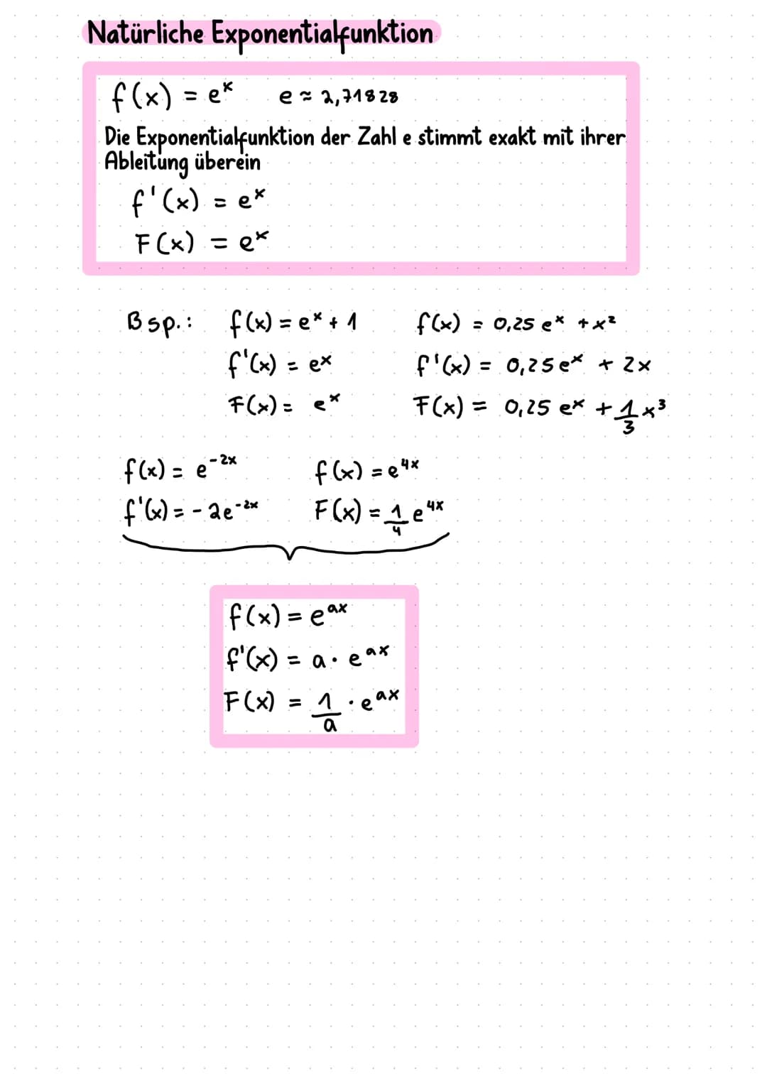 Rekonstruktion von Größen
fize
Zeit
Integralrechnung
→Geschwindigkeit
grieren
Weg
Szeit
Hauptsatz der Integralrechnung
b
A= Sf(x) dx = F(x)
