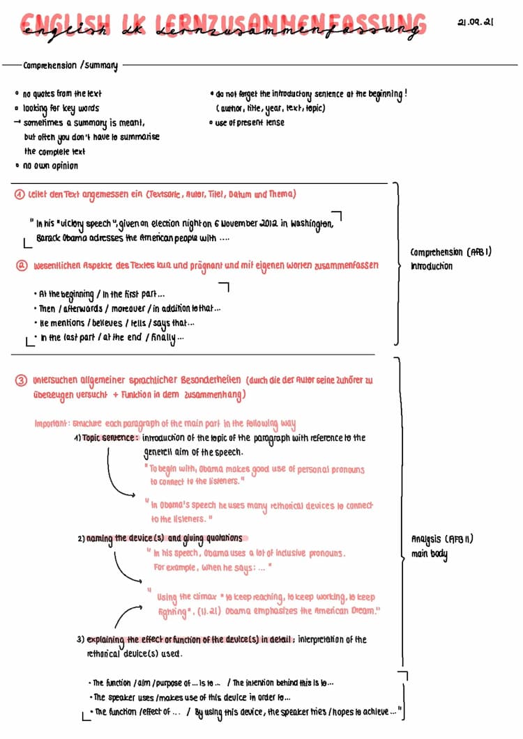 Know Analyse einer Rede & Stellungsnahme (+ useful Phrases)  thumbnail