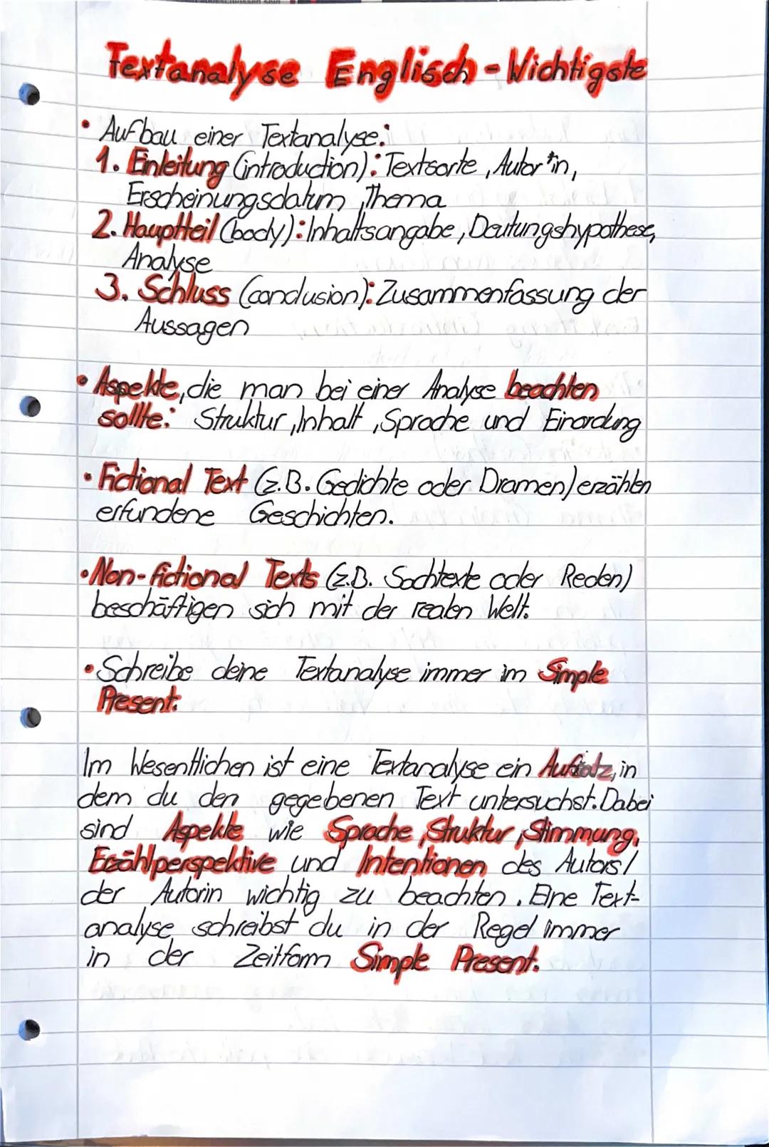 Textanalyse Englisch 