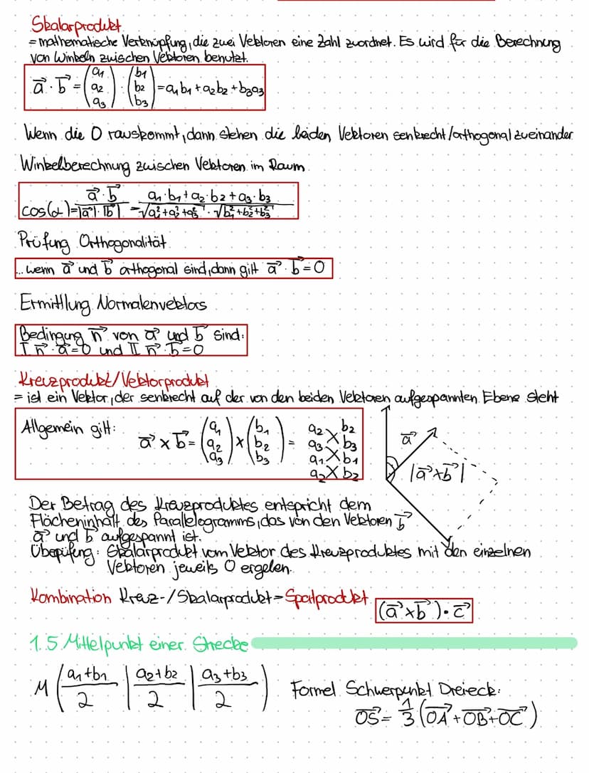 1. Grundlagen
1.1. Vom Punkt zum Vektor
Vektor AB bezeichnet. eine Verschiebung in Ebene/Roum. Aus zwei Punkten erhält man den Vektor.
/b₁-9