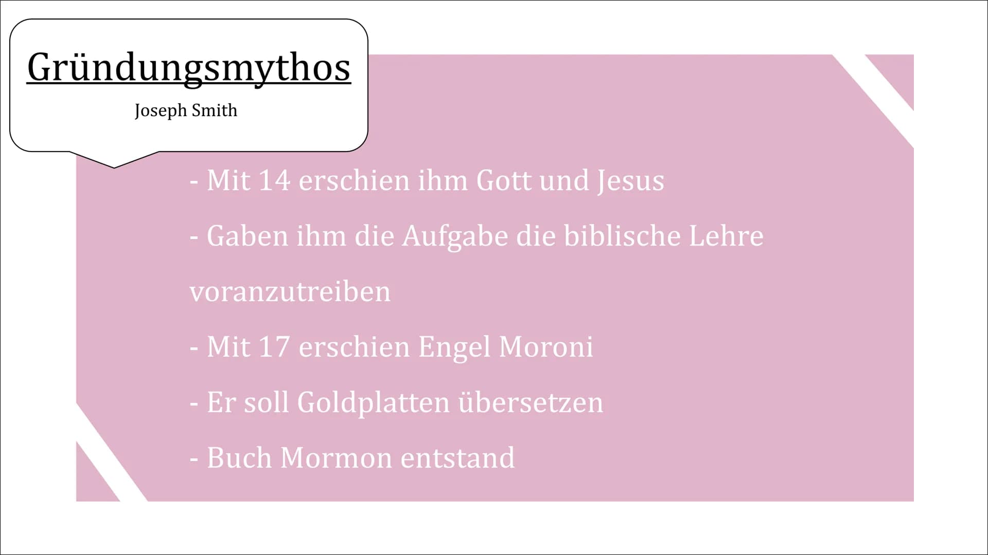THH
Mormonen
Eine Präsentation von Fabiana und Philipp D. DAS
BUCH
MORMON
EIN WEITERER ZEUGE
FÜR JESUS CHRISTUS
3
Inhaltsangabe
- Was sind M