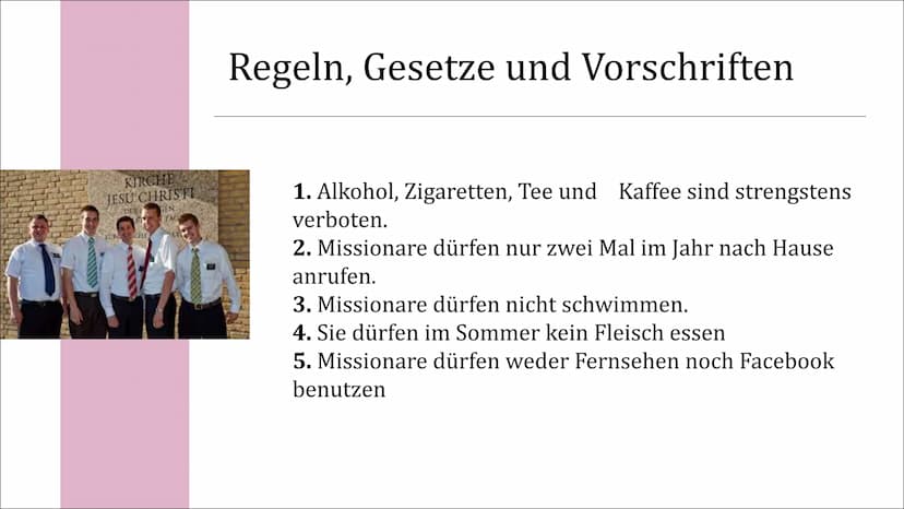 THH
Mormonen
Eine Präsentation von Fabiana und Philipp D. DAS
BUCH
MORMON
EIN WEITERER ZEUGE
FÜR JESUS CHRISTUS
3
Inhaltsangabe
- Was sind M