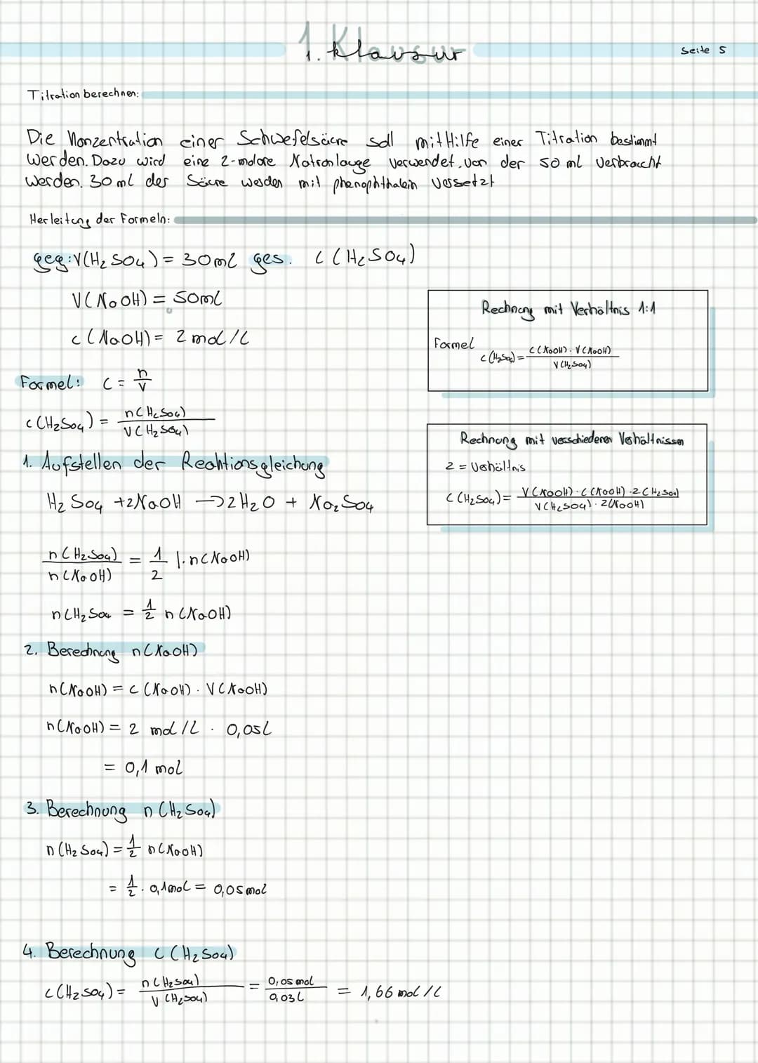 überblick:
Seite!
→>Reaktion: Säure + Bose -> KNetralisation
→ Reaktion: Soure + Metall
→ Reaktion: Säure + Solz
→ Reaktion: Säure + Wasser-