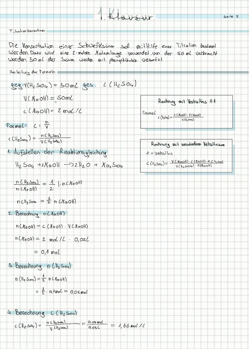 überblick:
Seite!
→>Reaktion: Säure + Bose -> KNetralisation
→ Reaktion: Soure + Metall
→ Reaktion: Säure + Solz
→ Reaktion: Säure + Wasser-