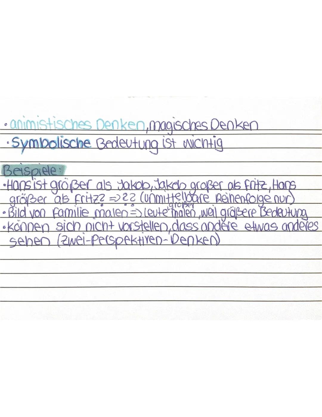 Kognitive Entwicklung-Stufenmodell.
•4 Stufen mit einer Unterstufe
• Alle kinder: selbe Reihenfolge, individuelles Tempo
Stufen geben von vo
