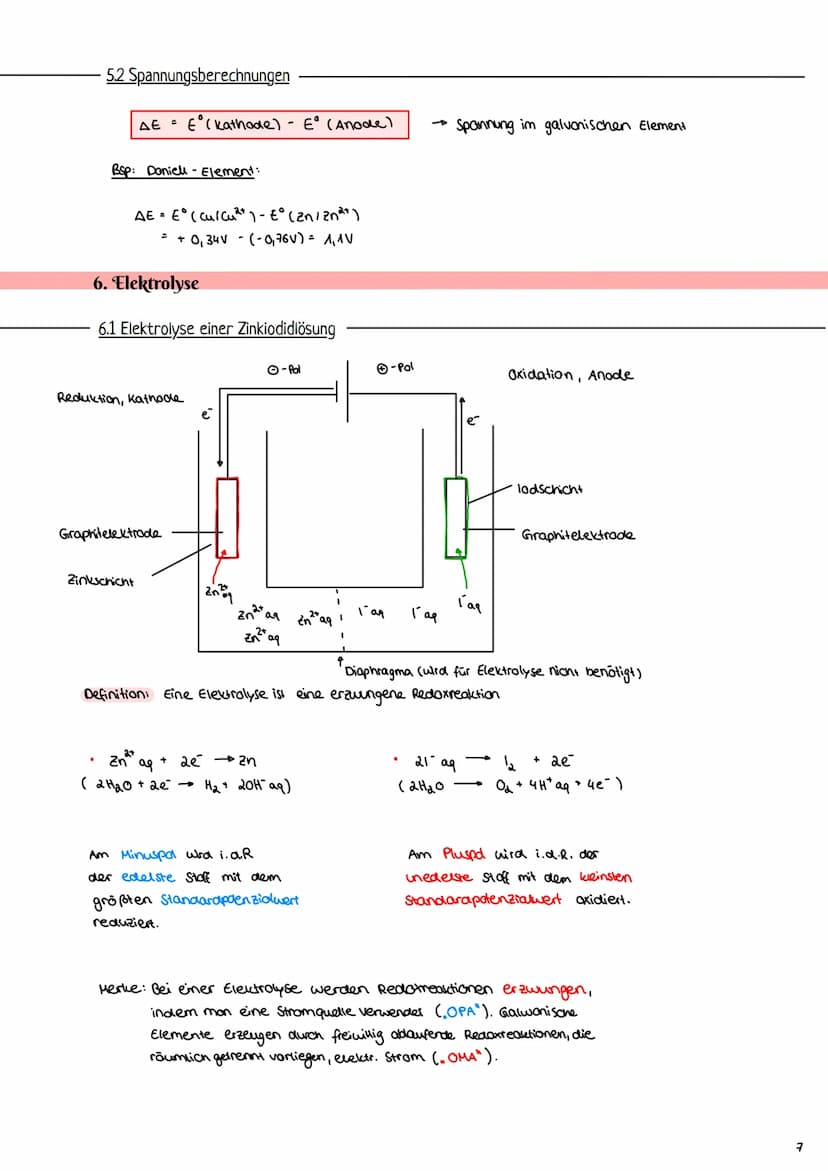 Elektrochemie
1. Redoxreaktionen
1.1 Wiederholung Grundlagen
Beispiel Redoxreaktion:
Fe ³+
Elektronenabgabe, Oxidation
+ K
wichtig:
Elektron