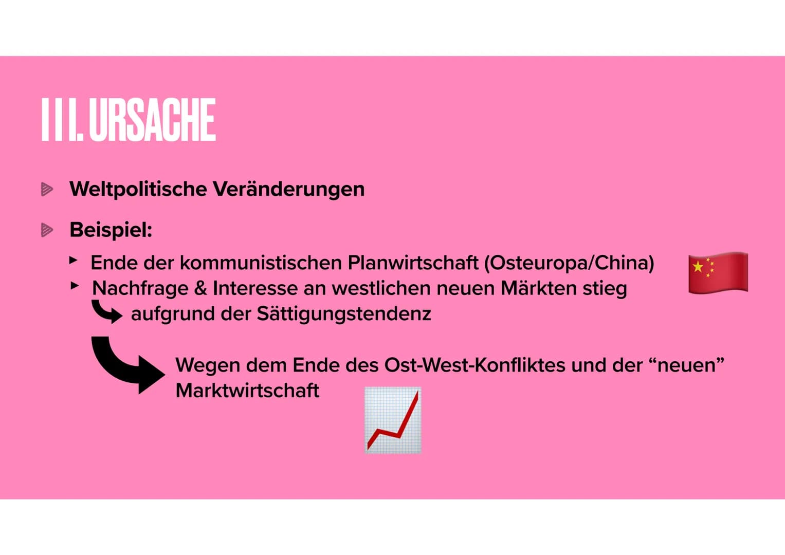 GLOBALISIERUNG
URSACHEN AUF MENSCH UND UMWELT AGENDA
Definition
Ursachen
▸ Auswirkungen
Vorteile
Nachteile
Der Weg einer Jeans
Video
Kahoot 