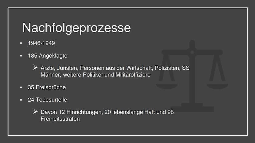 Nürnberger
Prozesse
Ein Prozess der
Entnazifizierung
Geschichte ZK
Von Reanu und Katharina Inhalt
■
Allgemeines
Gründe und Ziele
Angeklagte 