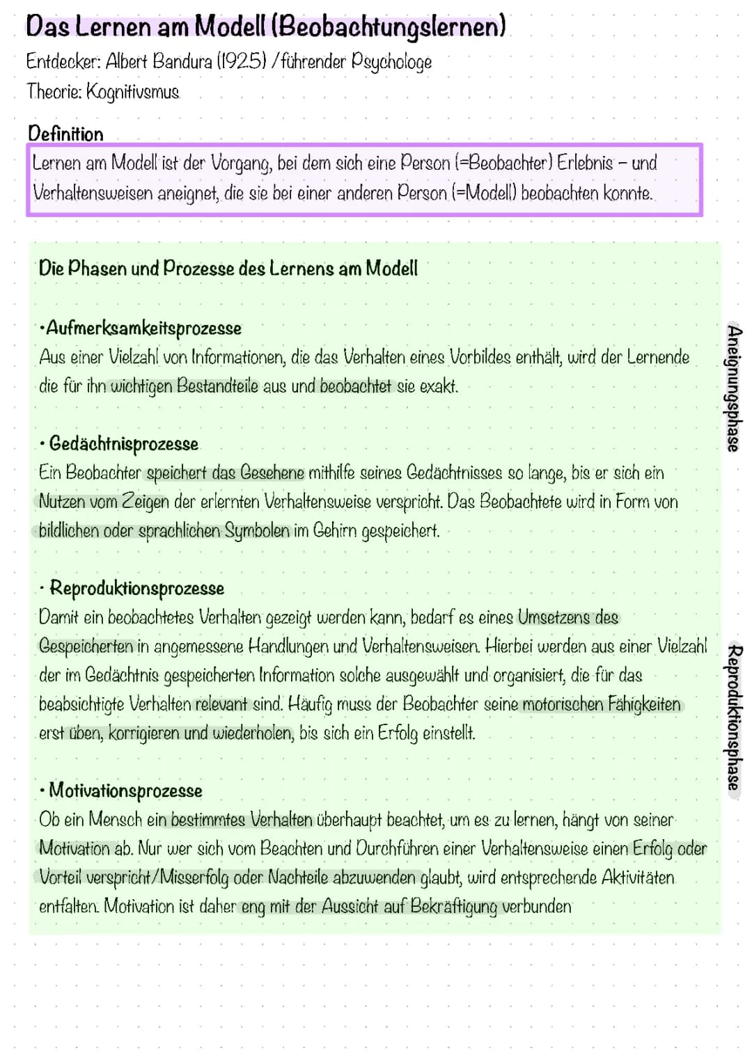 Das Lernen am Modell