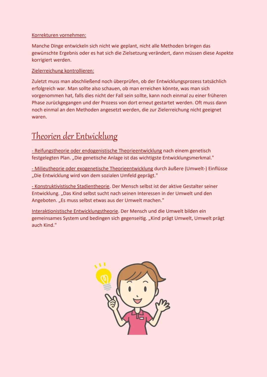 Entwicklungspsychologie
mit all ihren wichtigen Grundlagen Inhaltsverzeichnis
cp
o=
Begriffsbestimmung ,,Entwicklung"
Ziele der Entwicklungs