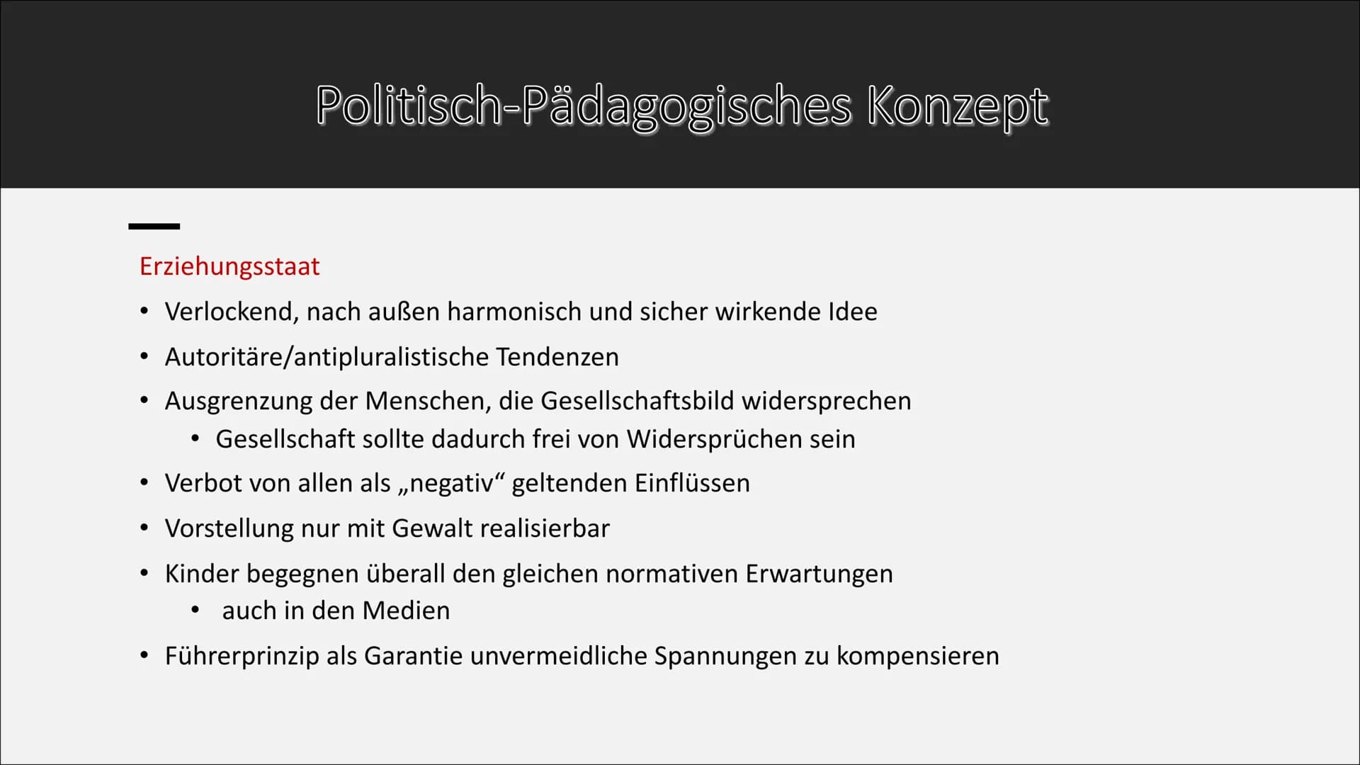 Erziehung im
Nationalsozialismus
Eine Präsentation von Lilith
55
45)
5 Inhaltsverzeichnis
|
1.
2.
3.
4.
5.
6.
7.
8.
9.
10.
11.
12.
13.
Erzie