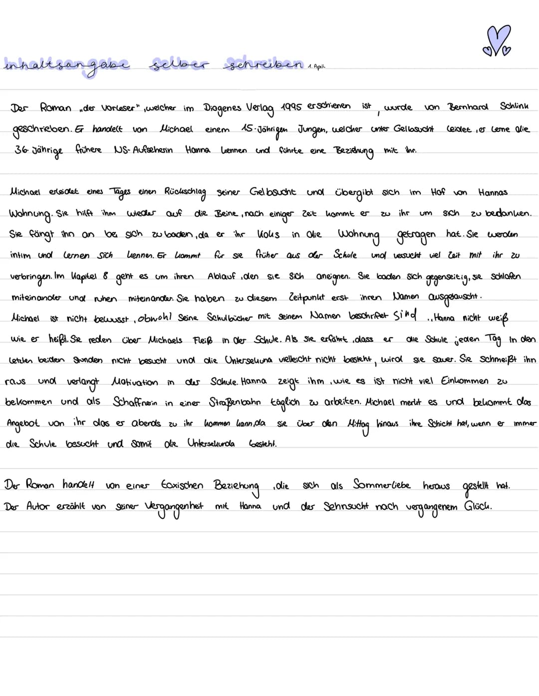 Beziehung zwischen
•Belastbarkeit
Michael und Hanna
• keine Gewalt
geliebt werden
BEZIEHUNG
Mühe
• (ayalität / Treve
Versöhnung/Verziehen
ge