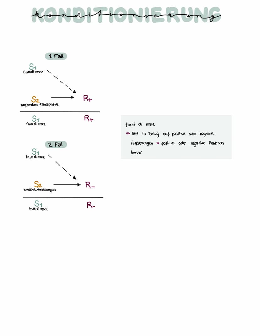 konditioniegung
Klassische Konditionierung:
Unbedingter Reiz
(UCS)
Neutraler Reiz
(NS)
Neutraler Reiz +
Unbedingter Reiz
Bedlingter Reit (cs