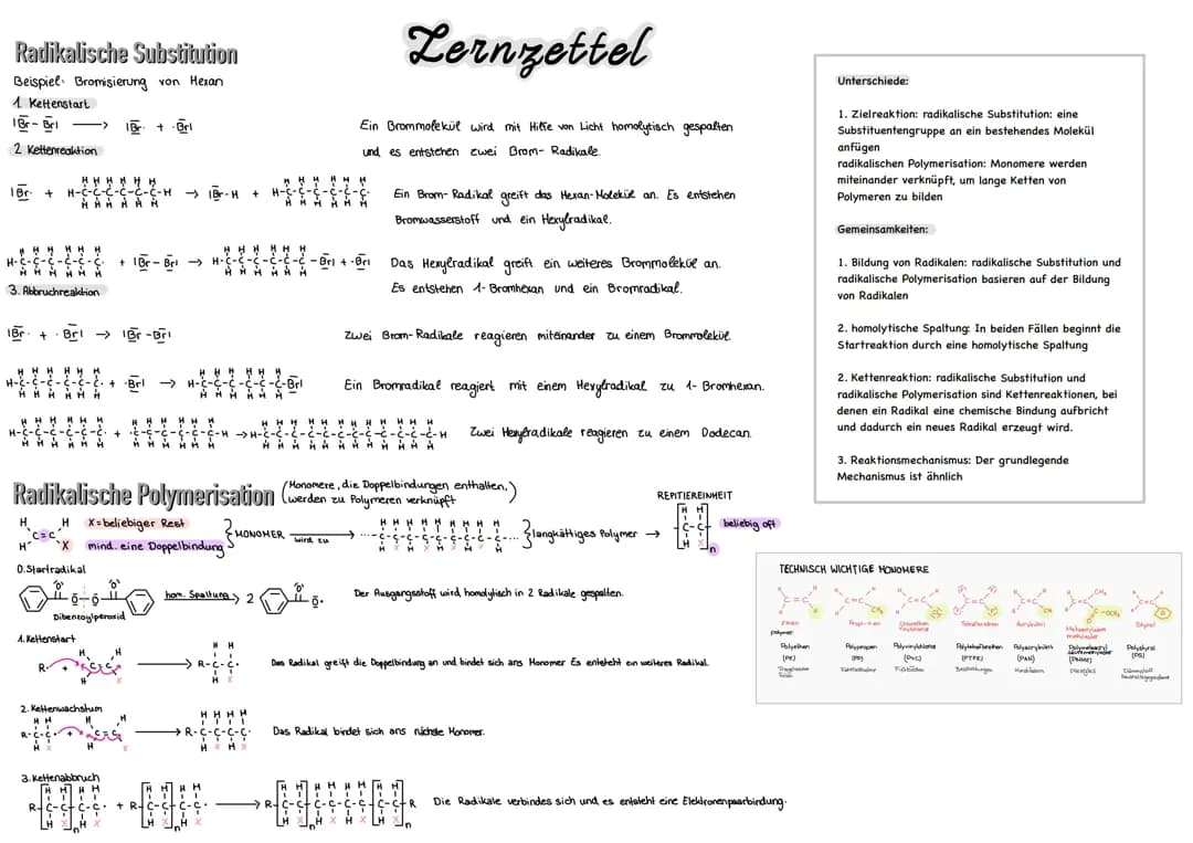 Radikalische Substitution