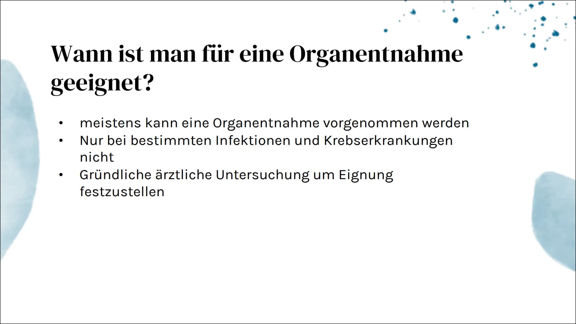 Organspende
&
Organtransplantation Organspende
&
Organtransplantation 01
Allgemeines
Was ist eine
Organspende/
Organtransplantation?
Glieder