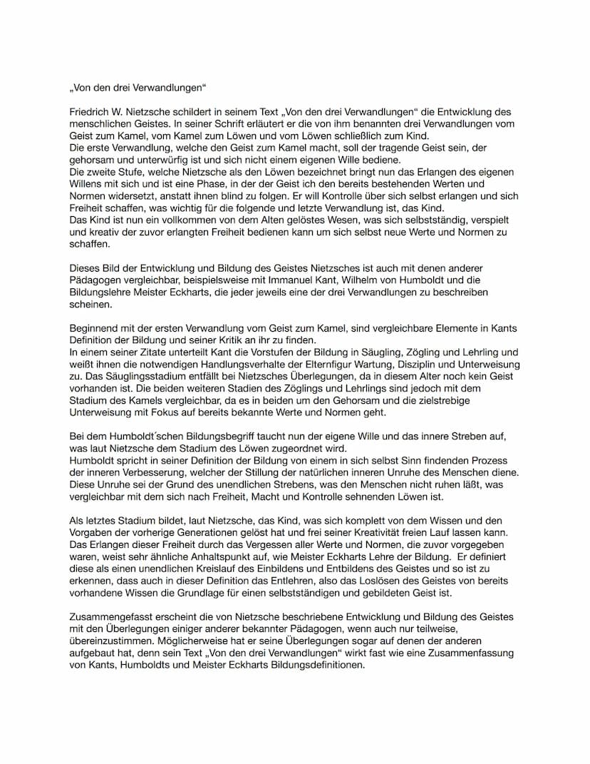 Erste schriftliche Aufgabe:
a) Im Text ,,Über meinen Vater" beschreibt der berichtende Sohn detailliert die erzieherischen
Maßnahmen des Vat