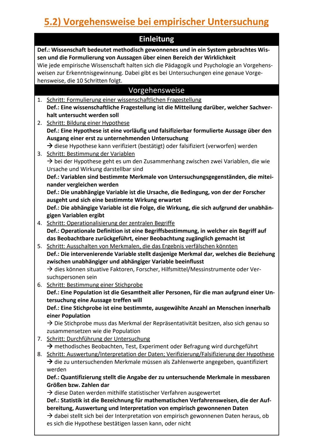 1) Ziele der Psychologie und Pädagogik
Einleitung
Def.:Wissenschaft bedeutet methodisch gewonnenes und in ein System gebrachtes Wissen
und d