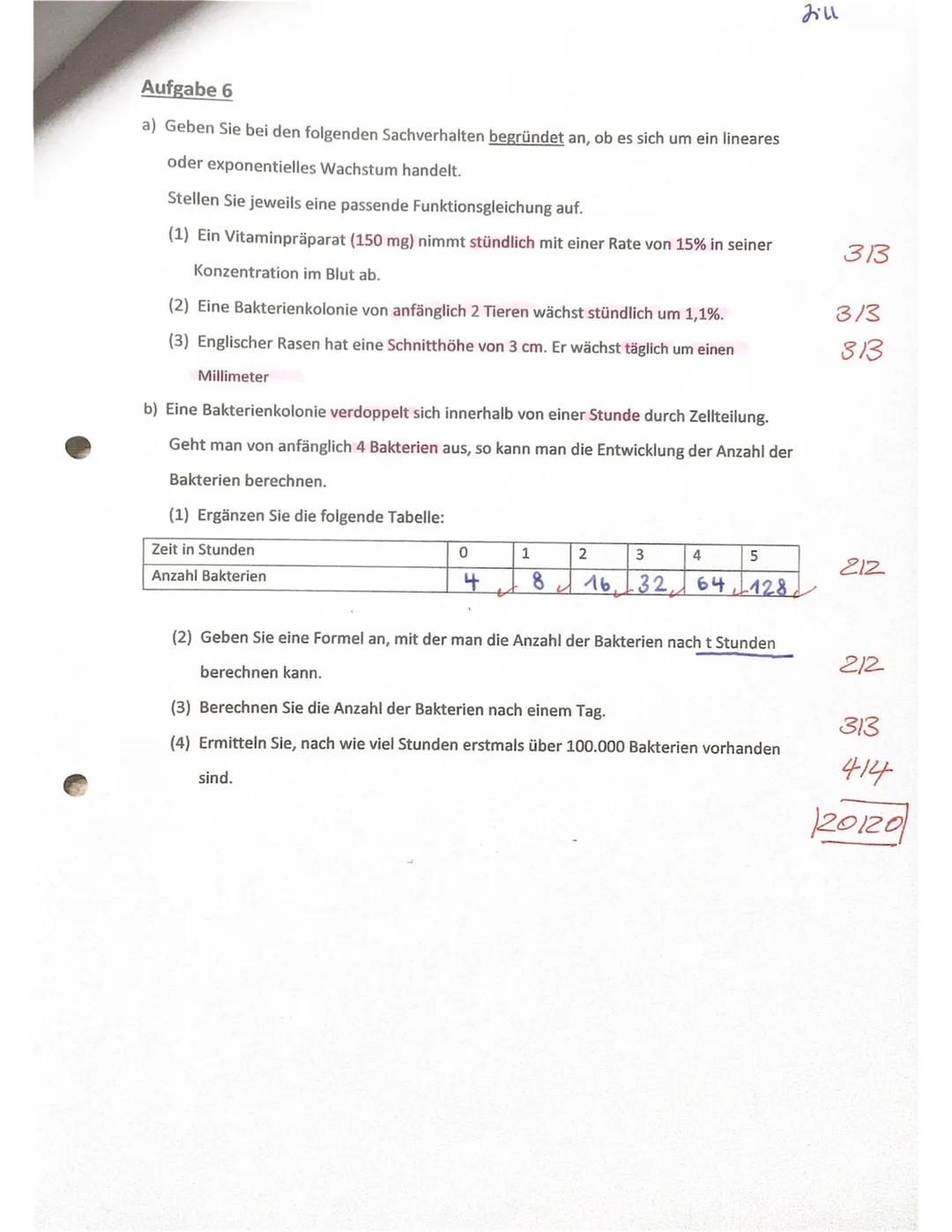 Mathe GK EF/1. Hj.
2. Klausur
Teil 1 (hilfsmittelfreier Teil)
Aufgabe 1
a) Geben Sie die Funktionsgleichung der Funktion f in der allgemeine