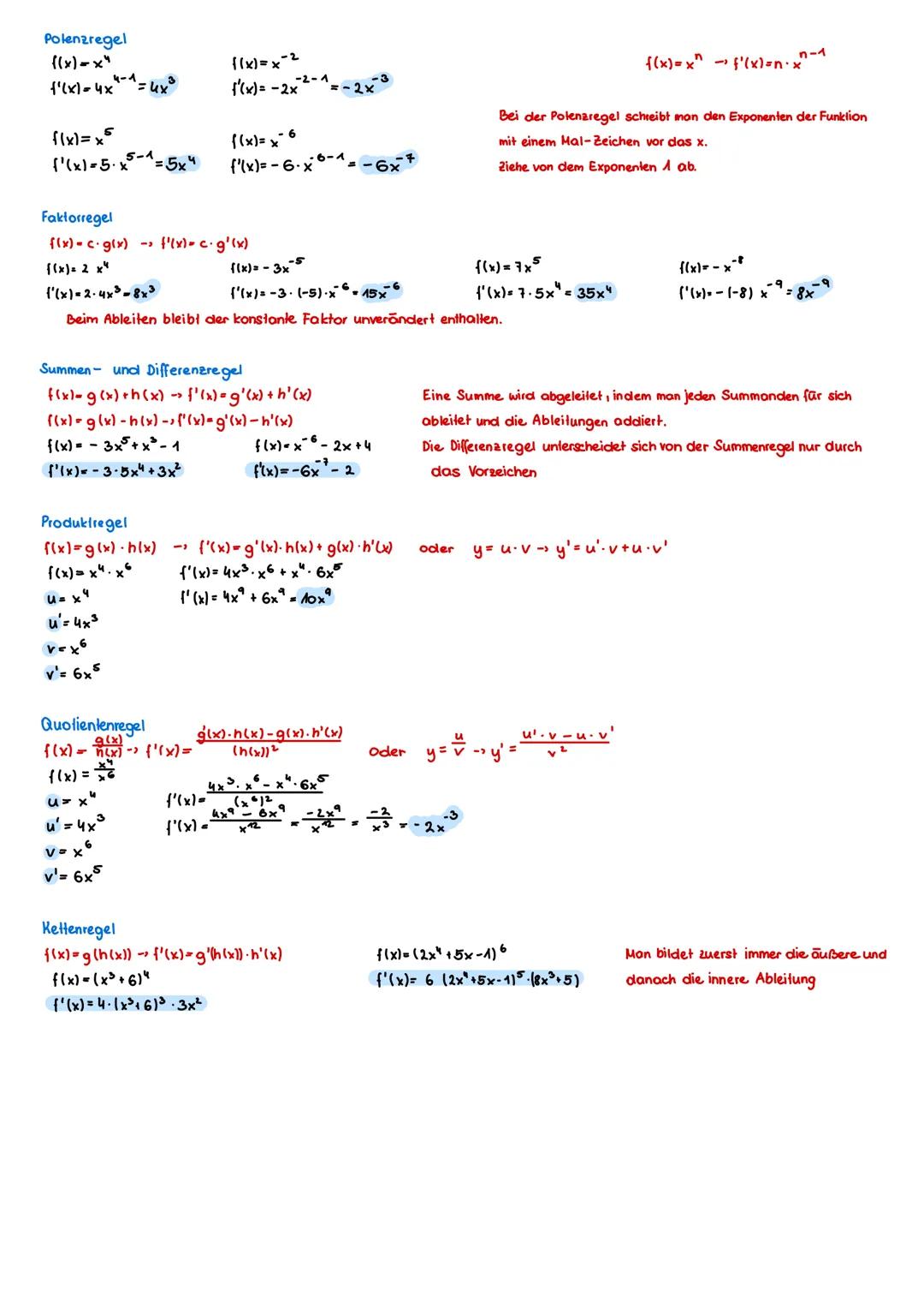 Differentialrechnung Einführung
Ableitung
f(x)=2x² + 4x+6
Berechne die erste Ableitung an der Stelle x = 2.
y
Ableiten Basics
f(x) = 4x
{(x)
