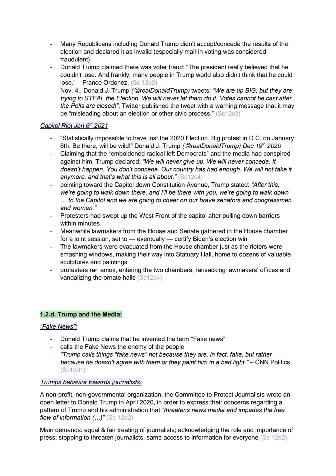 Englisch Abitur/Kommunikationsprüfung - FOCUS: UNITED STATES
1.1. American Society
1.1.a. Patriotism:
Definition: "Patriotism or national pr