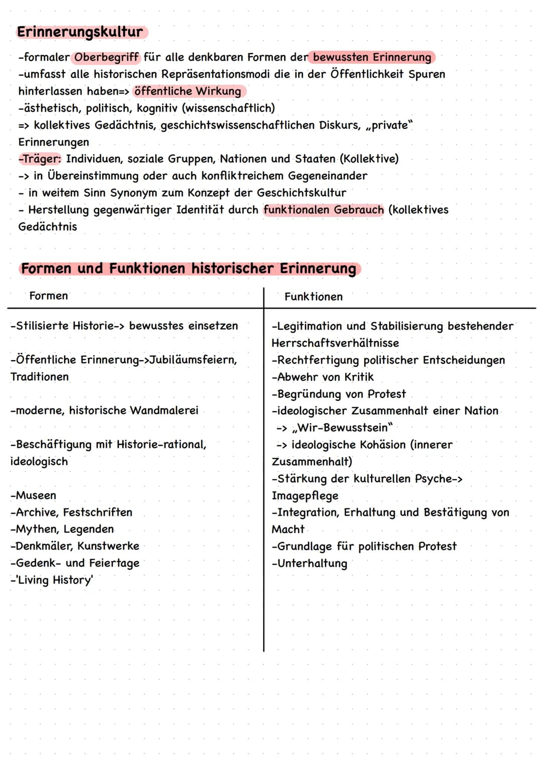 Was ist Geschichte?
Geschichte versucht zu erforschen was in der Vergangenheit geschehen ist
=> Biografisch, Gesellschaftlich
-Aufarbeitung 