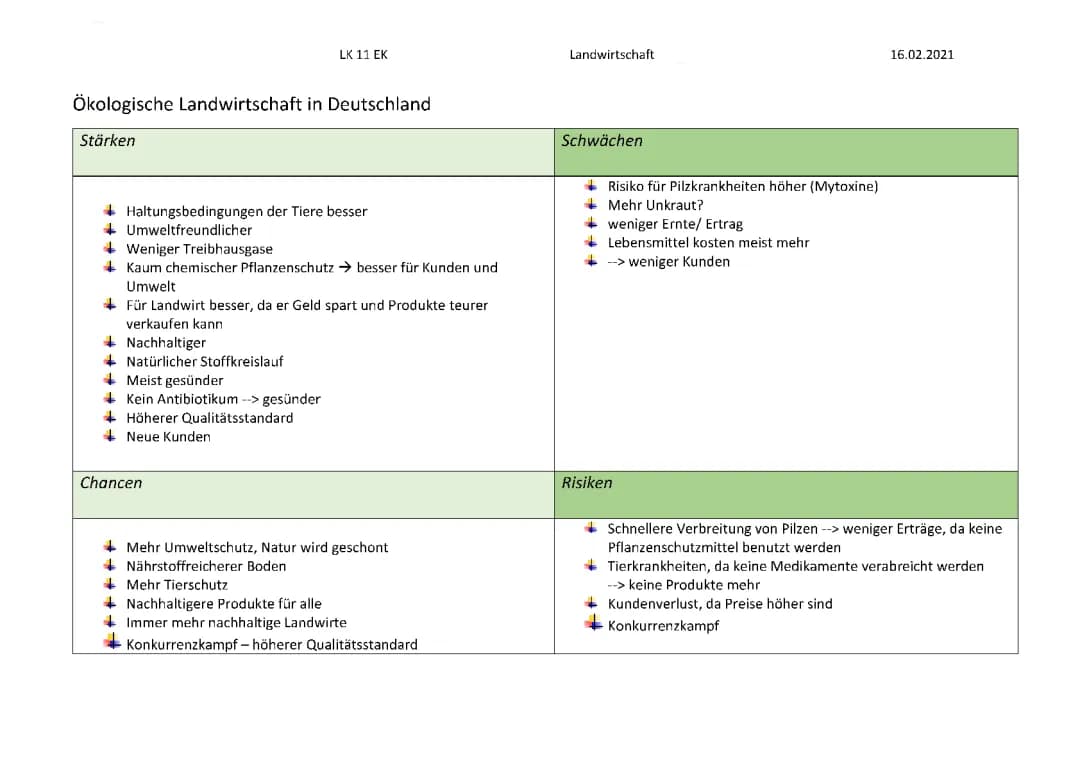 ökologische Landwirtschaft 