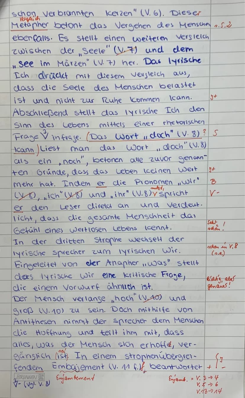1
je 70%.
Spencaliel Leithog 204.
Name:
Klasse:
belastet
Analysiere und interpretiere das Gedicht.
Begründe die Einordnung in die Epoche des