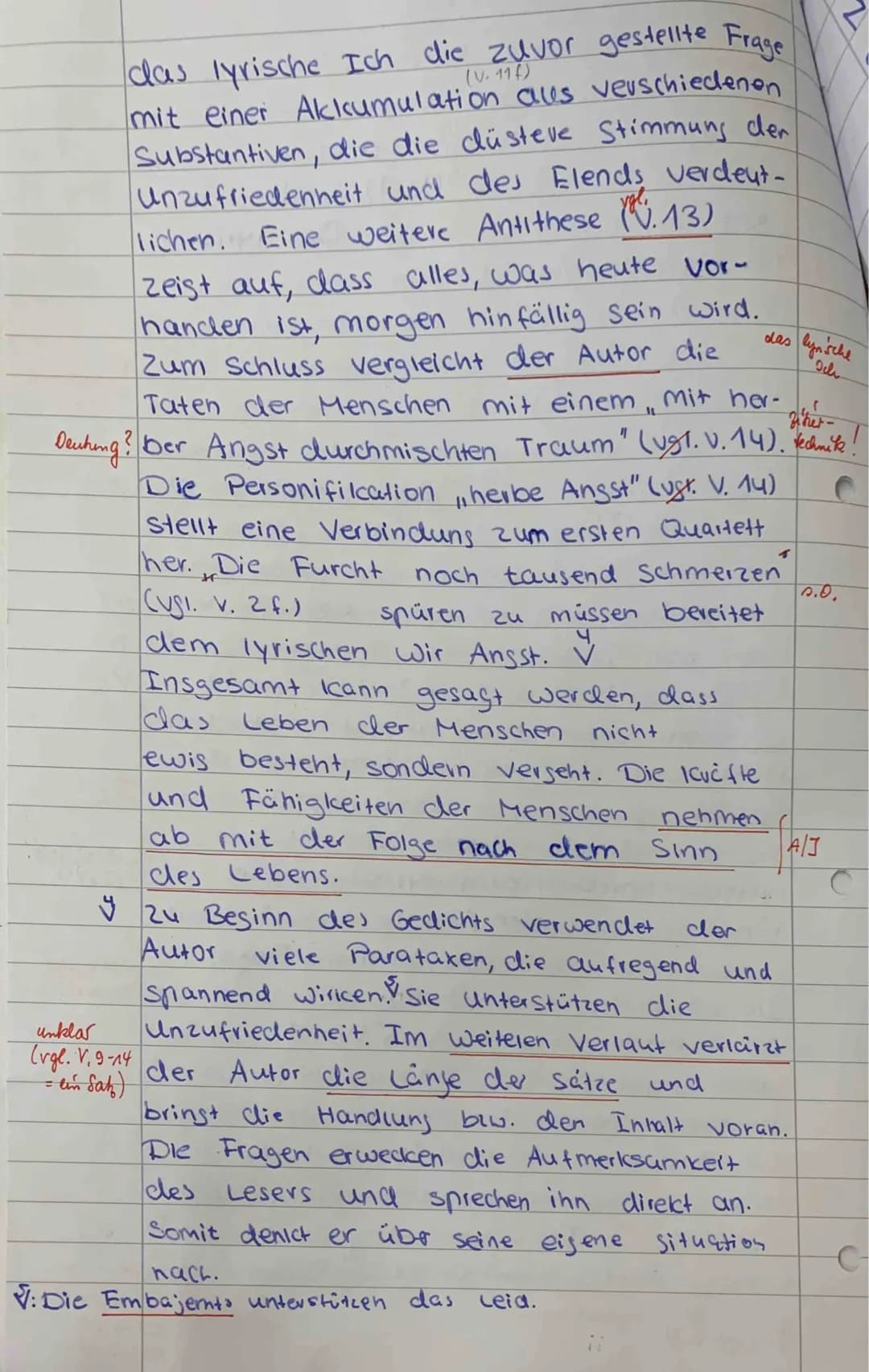 1
je 70%.
Spencaliel Leithog 204.
Name:
Klasse:
belastet
Analysiere und interpretiere das Gedicht.
Begründe die Einordnung in die Epoche des