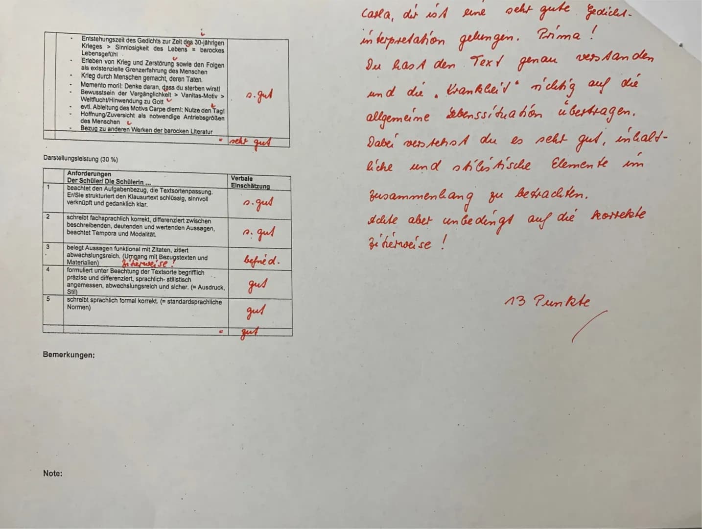 1
je 70%.
Spencaliel Leithog 204.
Name:
Klasse:
belastet
Analysiere und interpretiere das Gedicht.
Begründe die Einordnung in die Epoche des