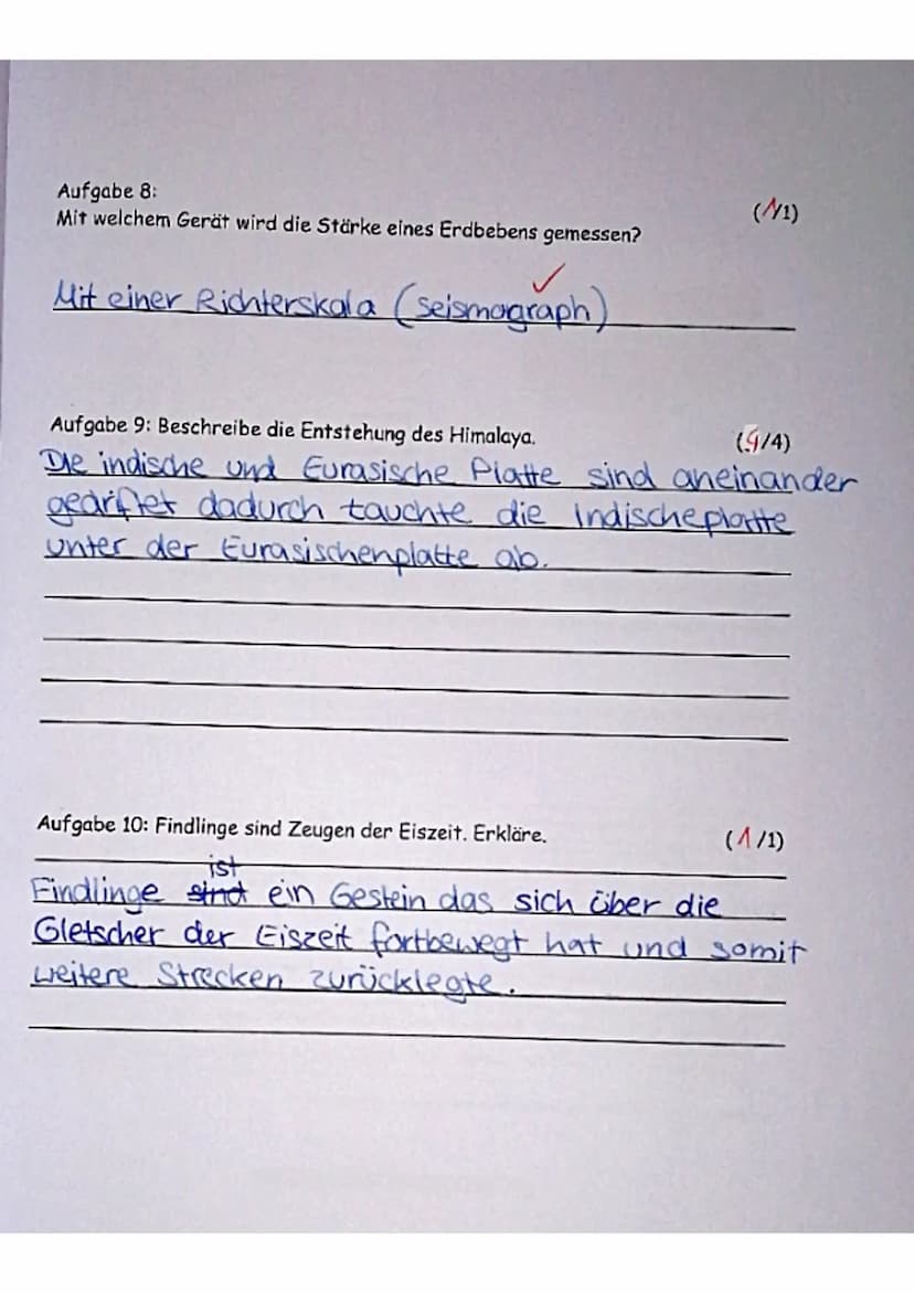 01.06.A+
Aufgabe 1:
Erkläre was endogene und exogene Kräfte sind und nenne entsprechende
Beispiele?
endogene Kräfte sind endinnere Kräfte wi
