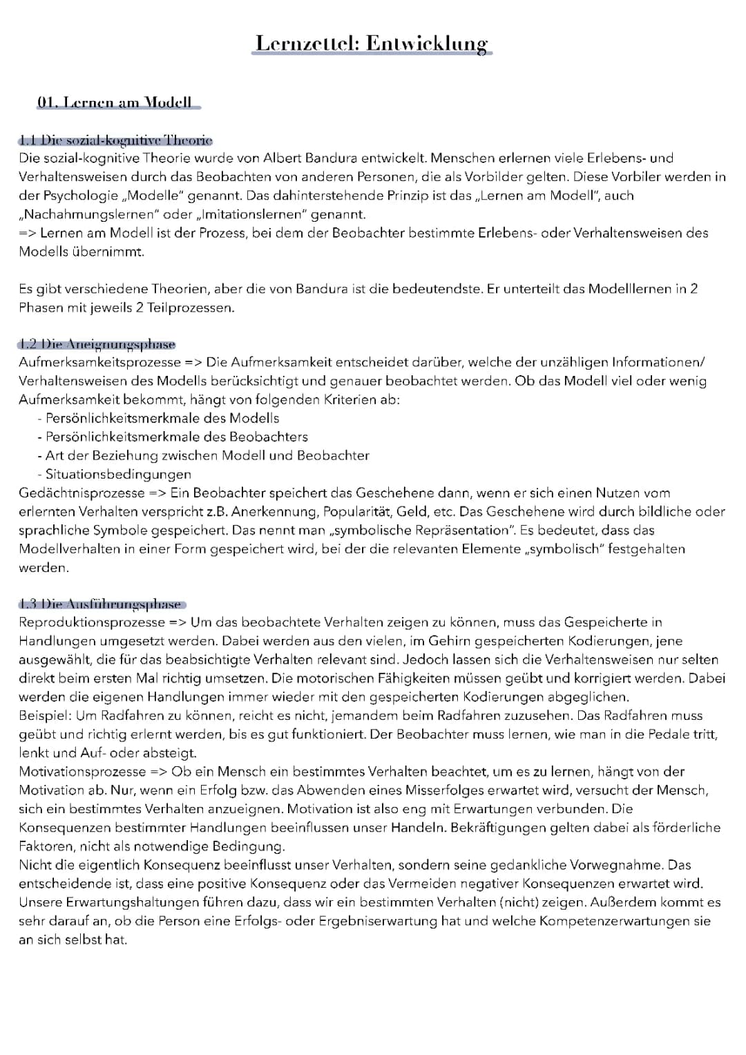 Entwicklungspsychologie