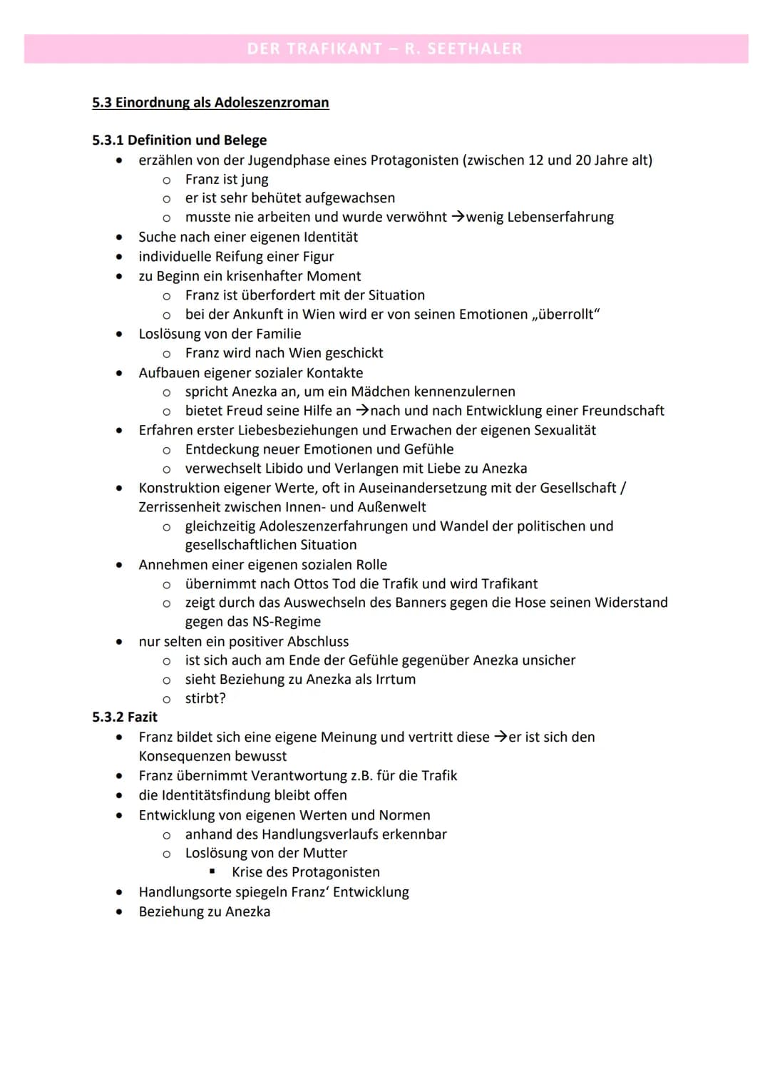 5.1 Robert Seethaler
5.1.1 Biografie
●
●
5.1.2 Werke
●
●
●
●
●
●
●
5.2 zeitgeschichtlicher Hintergrund
●
DER TRAFIKANT – R. SEETHALER
am 07.