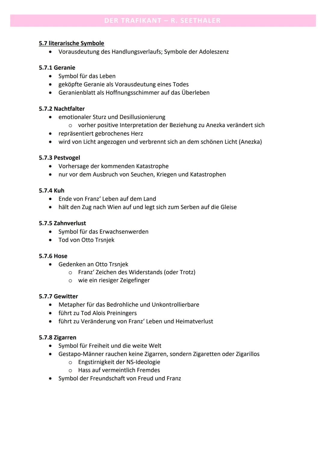 5.1 Robert Seethaler
5.1.1 Biografie
●
●
5.1.2 Werke
●
●
●
●
●
●
●
5.2 zeitgeschichtlicher Hintergrund
●
DER TRAFIKANT – R. SEETHALER
am 07.